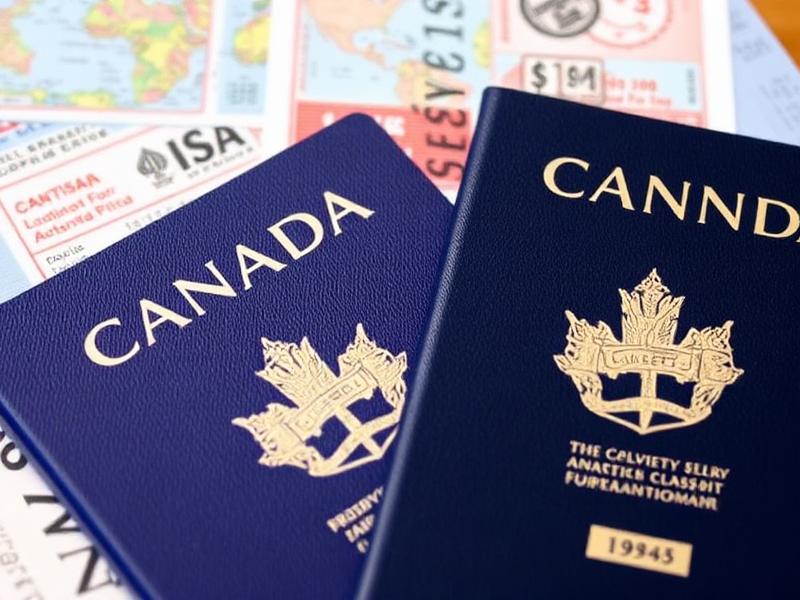 Canadian passport and travel documents